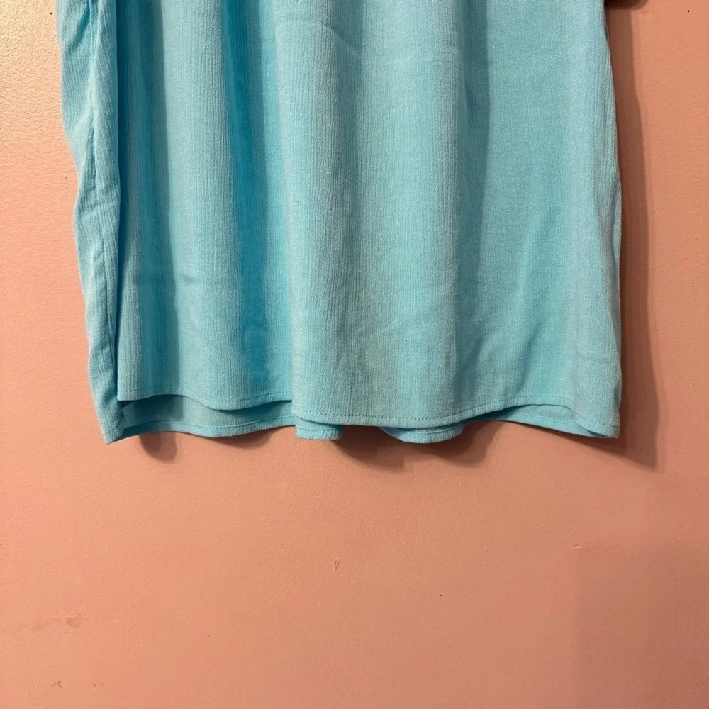 Torrid Washable Gauze Smocked Yoke Ruffle Top Women Size 00 - Picture 5 of 10